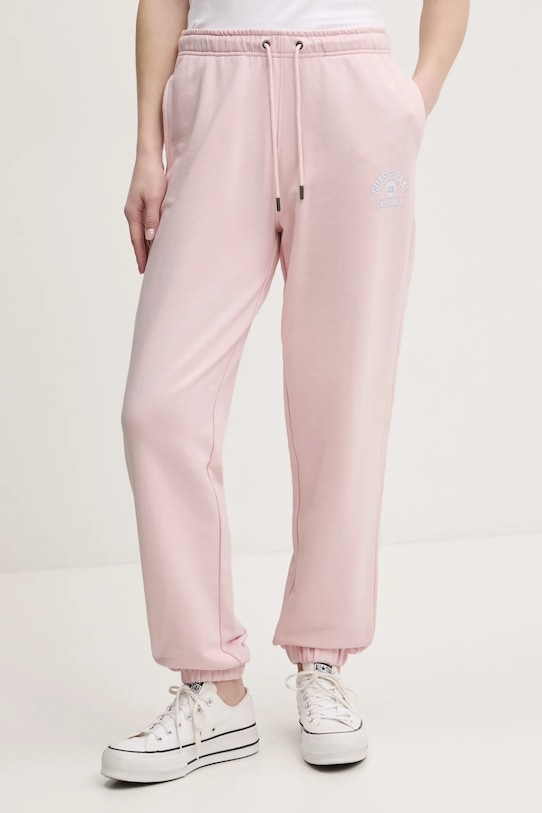 Хлопковые спортивные брюки Guess Jeans, розовый
Хлопковые спортивные брюки Guess Jeans, розовый