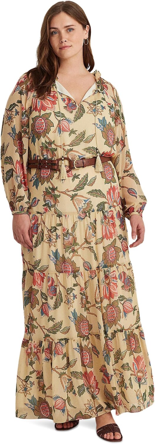 Платье LAUREN Ralph Lauren Plus-Size Floral Crinkle Georgette Tiered Dress, цвет Cream Multi
Платье LAUREN Ralph Lauren Plus-Size Floral Crinkle Georgette Tiered Dress, цвет Cream Multi