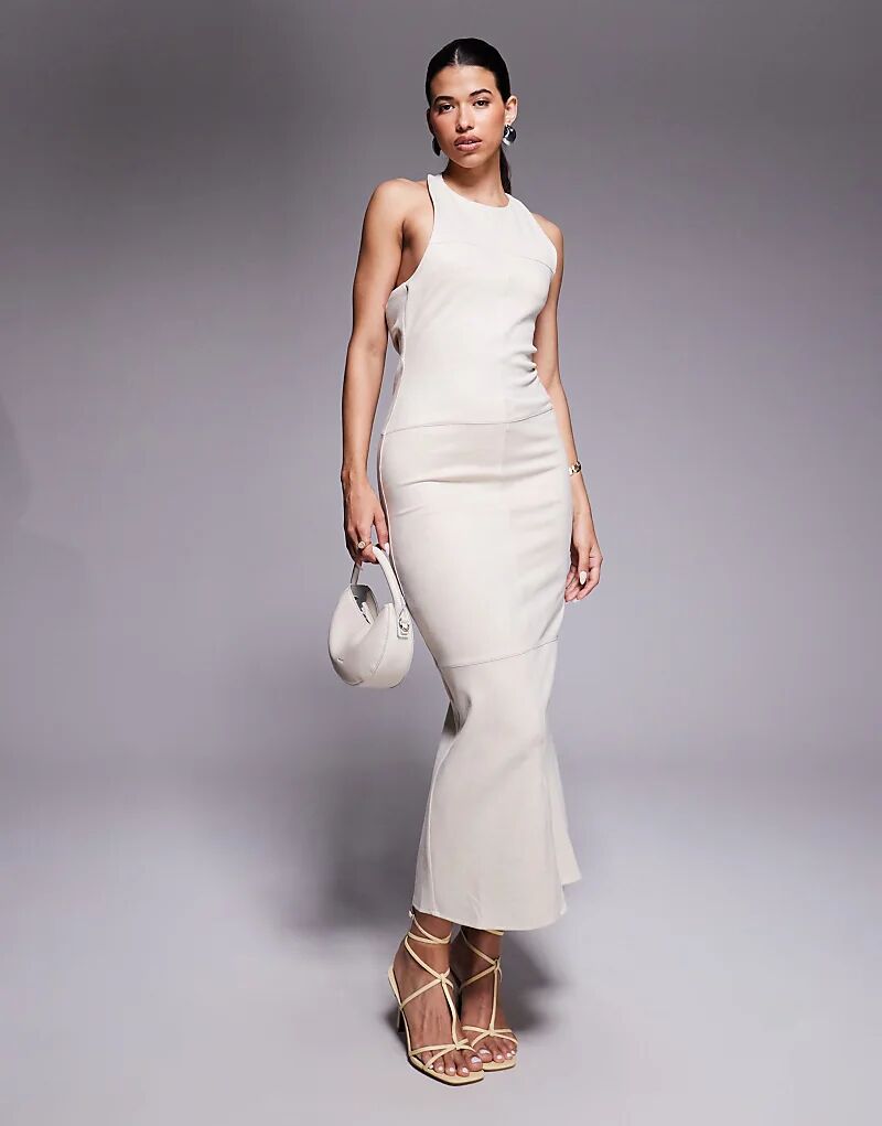 Платье миди из замши с драпировкой на спине ASOS DESIGN кремового цвета
Платье миди из замши с драпировкой на спине ASOS DESIGN кремового цвета