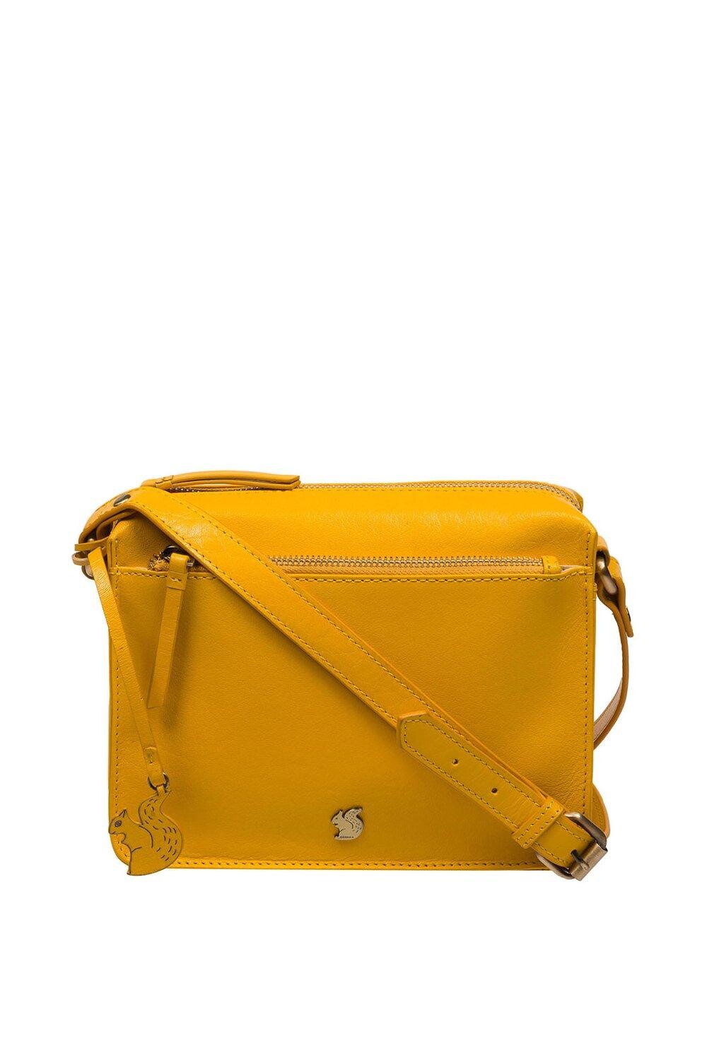 Кожаная сумка через плечо 'Aurora' Conkca London, желтый
Кожаная сумка через плечо 'Aurora' Conkca London, желтый