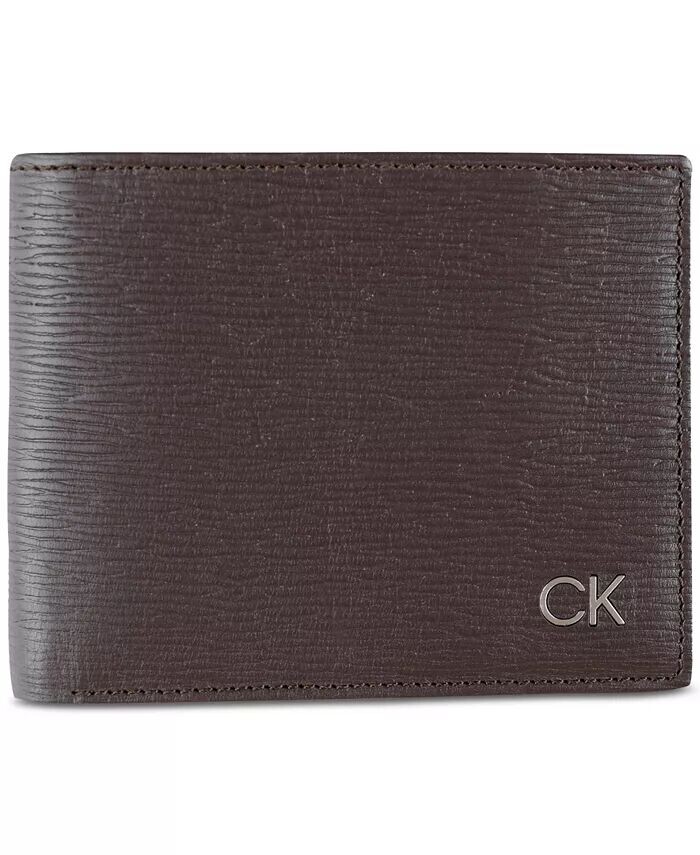 Мужской тонкий складной кошелек повышенной вместимости RFID Calvin Klein, коричневый
Мужской тонкий складной кошелек повышенной вместимости RFID Calvin Klein, коричневый