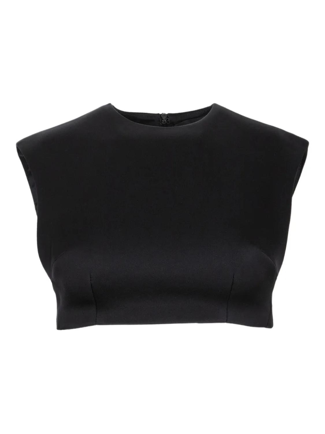 Укороченный топ без рукавов David Koma, черный
Укороченный топ без рукавов David Koma, черный