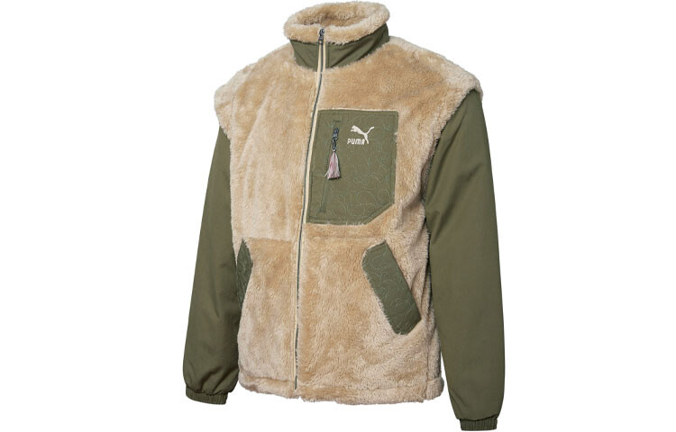 Мужская бархатная куртка Puma, Хаки 
Мужская бархатная куртка Puma, Хаки