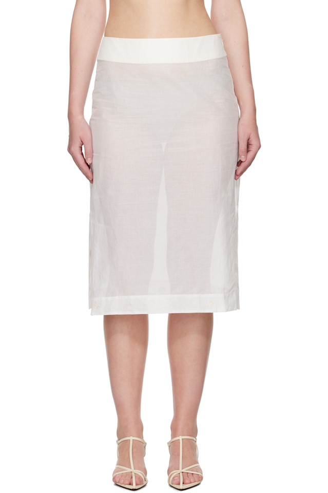 Вышитая миди-юбка из органзы Róhe, белый
Вышитая миди-юбка из органзы Róhe, белый