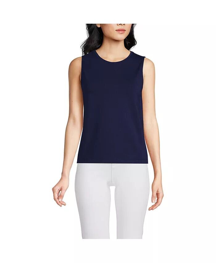 Женская легкая майка из джерси Lands' End, синий
Женская легкая майка из джерси Lands' End, синий