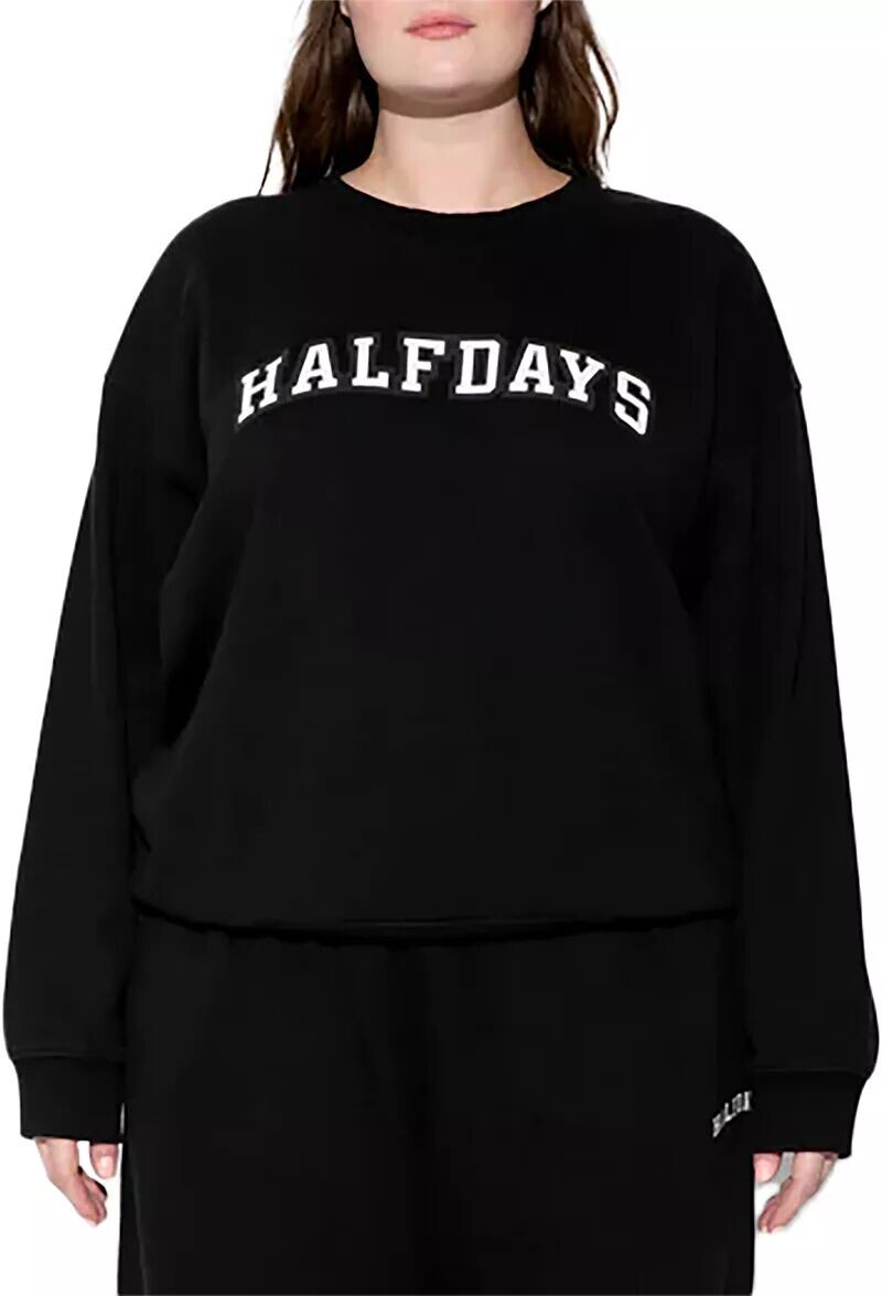 Женская толстовка Halfdays с круглым вырезом, черный
Женская толстовка Halfdays с круглым вырезом, черный