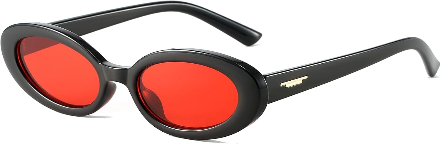 Ретро-солнцезащитные очки овальной формы для женщин, миниатюрные овальные очки в стиле 90-х с модным черным дизайном «кошачий глаз», защита от УФ-излучения UV400 и антибликовое покрытие Thryvox, Red
Ретро-солнцезащитные очки овальной формы для женщин, миниатюрные овальные очки в стиле 90-х с модным черным дизайном «кошачий глаз», защита от УФ-излучения UV400 и антибликовое покрытие Thryvox, Red