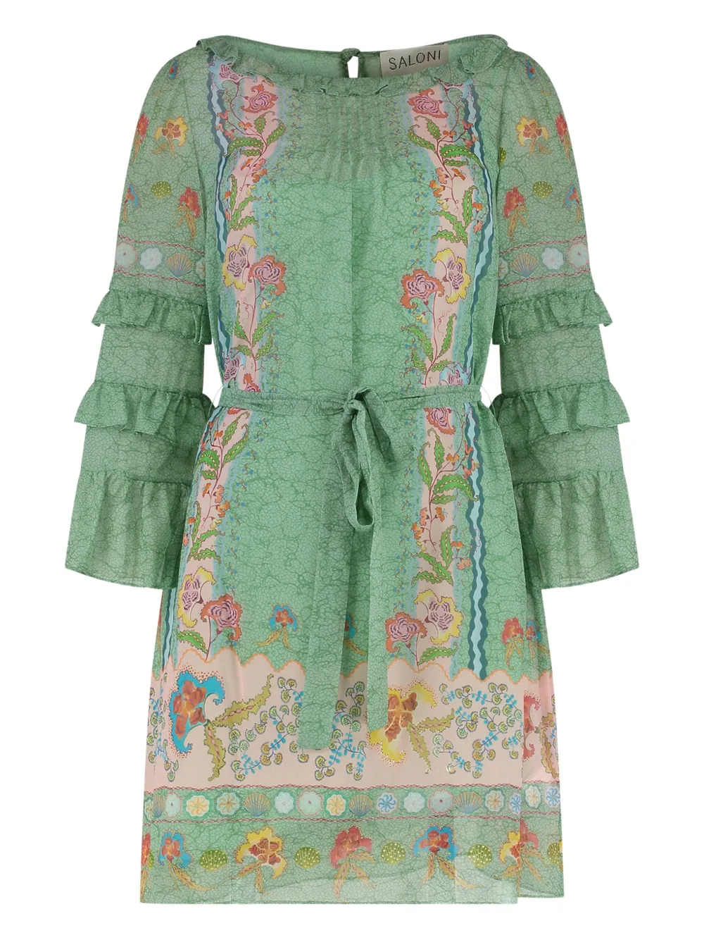 Платье мини Lori с цветочным принтом Saloni, зеленый
Платье мини Lori с цветочным принтом Saloni, зеленый