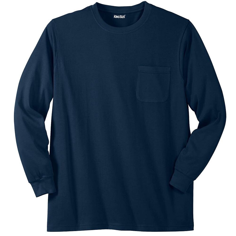 Мужская неусадочная легкая футболка Kingsize с круглым вырезом и карманами для больших и высоких размеров с длинными рукавами KingSize, темно-синий
Мужская неусадочная легкая футболка Kingsize с круглым вырезом и карманами для больших и высоких размеров с длинными рукавами KingSize, темно-синий