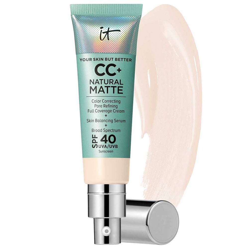 IT Cosmetics CC+ Cream Натуральная матовая основа с SPF 40, цвет Fair Ivory
IT Cosmetics CC+ Cream Натуральная матовая основа с SPF 40, цвет Fair Ivory