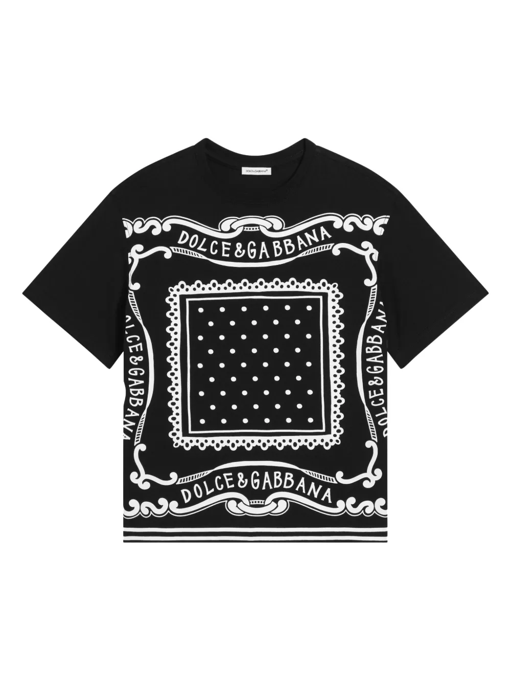 Футболка с логотипом Dolce & Gabbana Kids, черный 
Футболка с логотипом Dolce & Gabbana Kids, черный