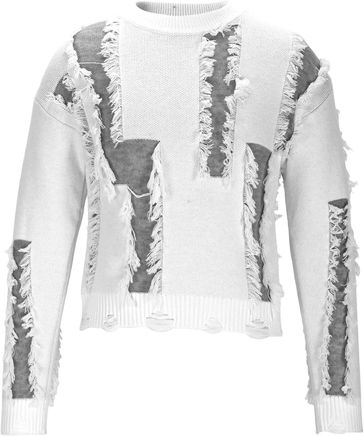 Свитер мужской с рваным дизайном Mock Neck, вязаный, длинный рукав Cambkatl
Свитер мужской с рваным дизайном Mock Neck, вязаный, длинный рукав Cambkatl