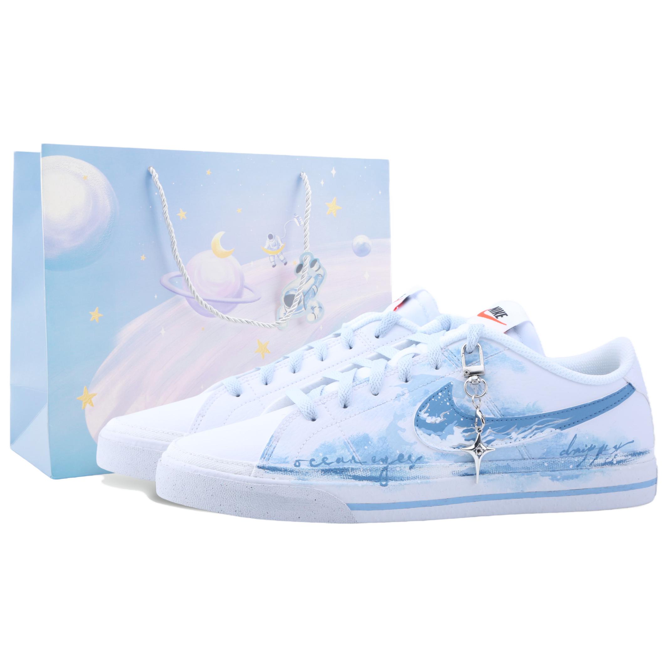 Nike Кроссовки для скейтбординга Court Legacy Drippy Mermaid's Tear Abrasion Resistant низкие мужские синий белый
Nike Кроссовки для скейтбординга Court Legacy Drippy Mermaid's Tear Abrasion Resistant низкие мужские синий белый