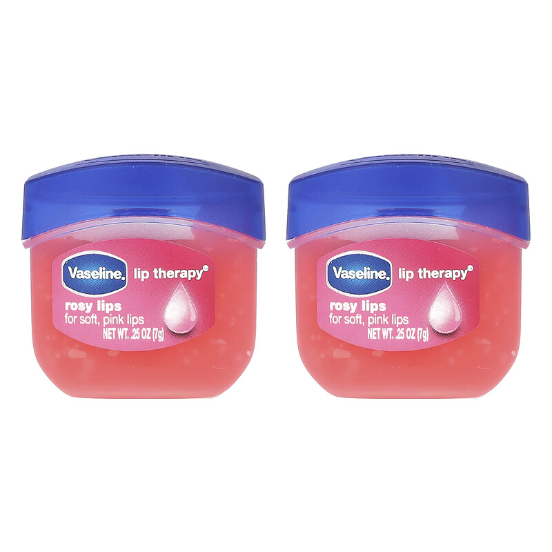 Vaseline, Lip Therapy, розовые губы, 2 шт. В упаковке, 7 г (0,25 унции) 
Vaseline, Lip Therapy, розовые губы, 2 шт. В упаковке, 7 г (0,25 унции)