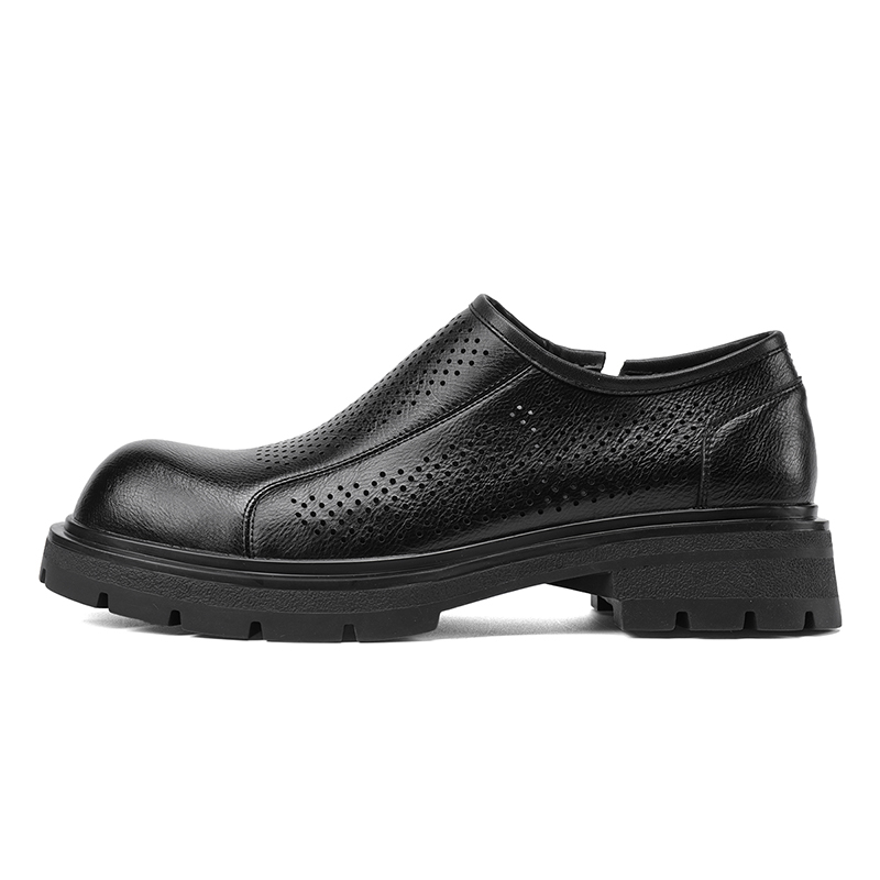 Повседневные кожаные туфли мужские низкие черные/коричневые G.N.SHIJIA 
Повседневные кожаные туфли мужские низкие черные/коричневые G.N.SHIJIA