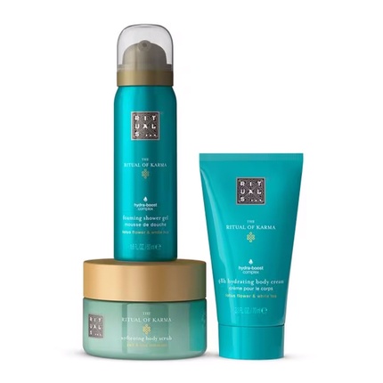 Пенящийся гель для душа и скраб для тела The Ritual Of Karma, 70 мл, 50 мл, 125 г Rituals
Пенящийся гель для душа и скраб для тела The Ritual Of Karma, 70 мл, 50 мл, 125 г Rituals