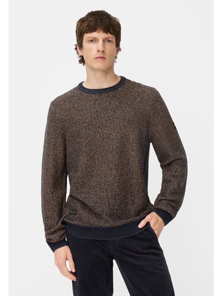 Желтый вязаный свитер с круглым вырезом Camel Active
Желтый вязаный свитер с круглым вырезом Camel Active