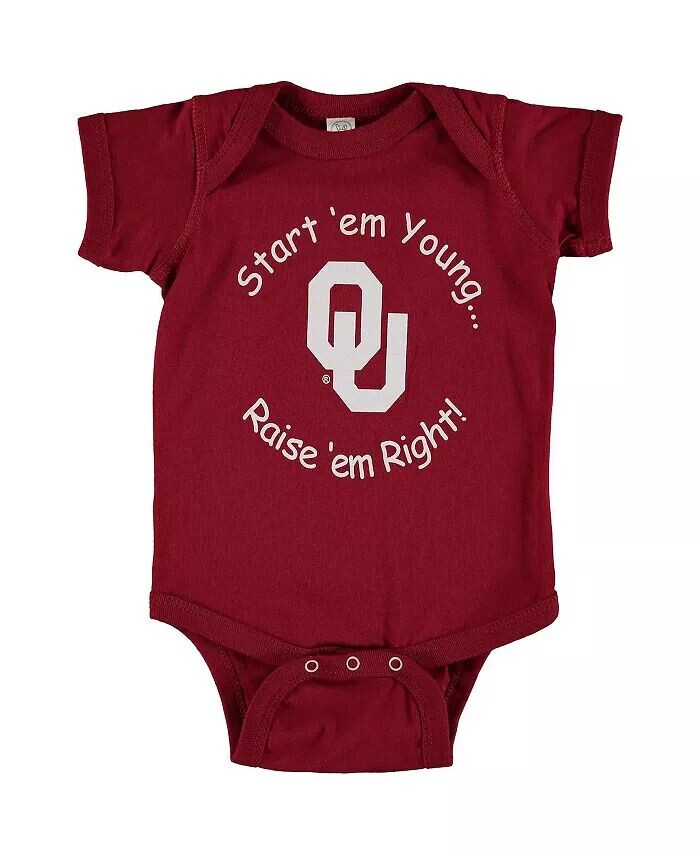 Боди для новорожденных и младенцев, мальчиков и девочек Crimson Oklahoma Sooners Start 'Em Young Little King Apparel
Боди для новорожденных и младенцев, мальчиков и девочек Crimson Oklahoma Sooners Start 'Em Young Little King Apparel