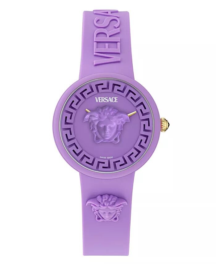 Женские швейцарские часы с фиолетовым силиконовым ремешком, 38 мм Versace, фиолетовый
Женские швейцарские часы с фиолетовым силиконовым ремешком, 38 мм Versace, фиолетовый