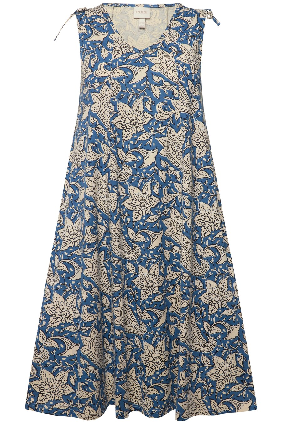 Летнее платье Ulla Popken, дымно-синий 
Летнее платье Ulla Popken, дымно-синий