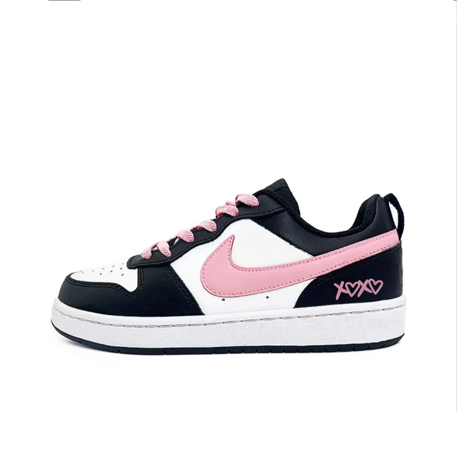 Nike Court Borough Pink Heart устойчивые к истиранию дышащие низкие скейтбордские кроссовки black white pink детские
Nike Court Borough Pink Heart устойчивые к истиранию дышащие низкие скейтбордские кроссовки black white pink детские