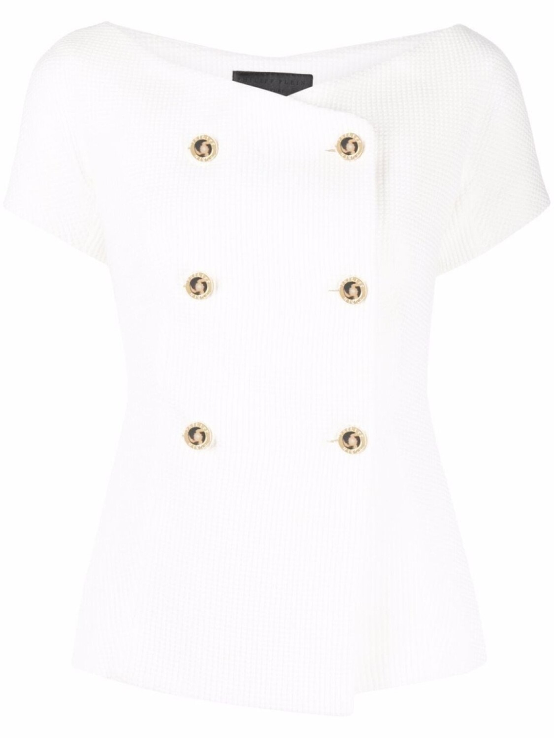 Philipp Plein двубортный блейзер с короткими рукавами, белый
Philipp Plein двубортный блейзер с короткими рукавами, белый