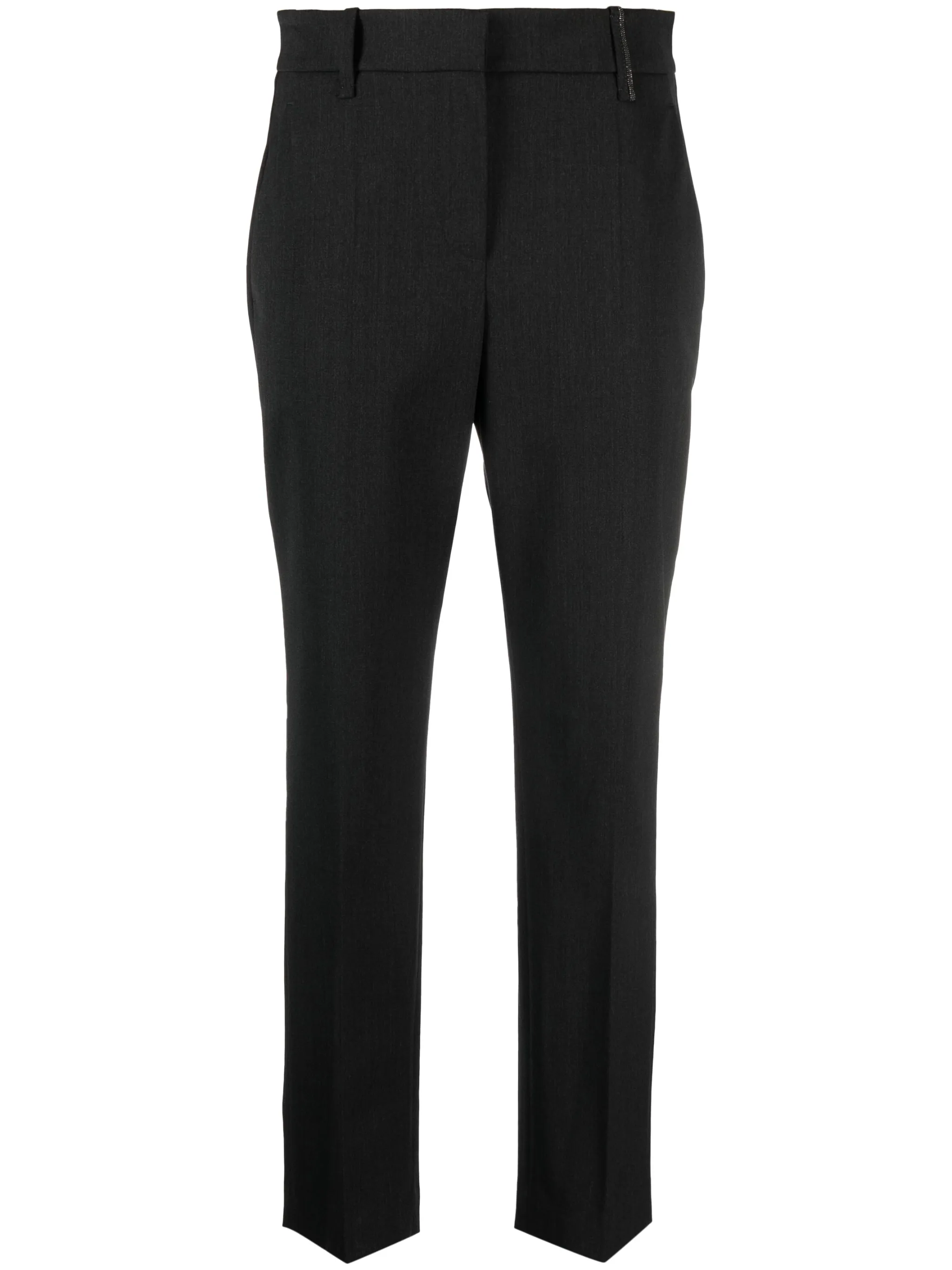 Укороченные брюки строгого кроя Brunello Cucinelli, серый
Укороченные брюки строгого кроя Brunello Cucinelli, серый