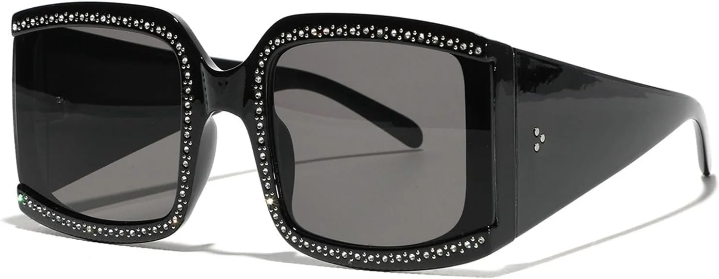 Солнцезащитные очки Willochra Fashion Diamond Designer Square для женщин и мужчин, ретро-очки большого размера, модные женские солнцезащитные очки UV400 F27, Black
Солнцезащитные очки Willochra Fashion Diamond Designer Square для женщин и мужчин, ретро-очки большого размера, модные женские солнцезащитные очки UV400 F27, Black