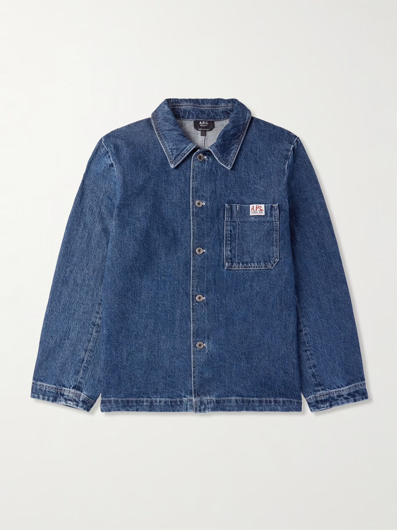 Куртка из органического денима с аппликацией логотипа Ralph A.P.C., синий
Куртка из органического денима с аппликацией логотипа Ralph A.P.C., синий