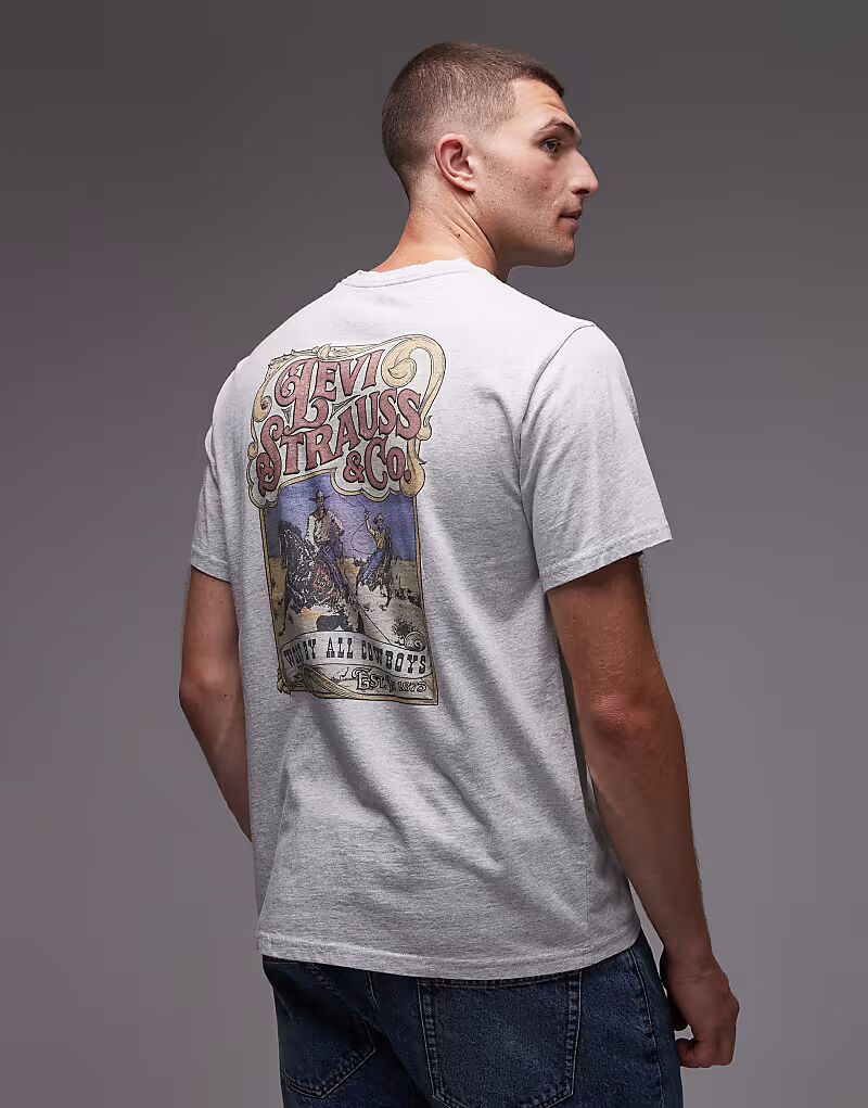 Футболка свободного кроя Weard by Cowboys с принтом на спине серого меланжевого цвета Levi'S
Футболка свободного кроя Weard by Cowboys с принтом на спине серого меланжевого цвета Levi'S