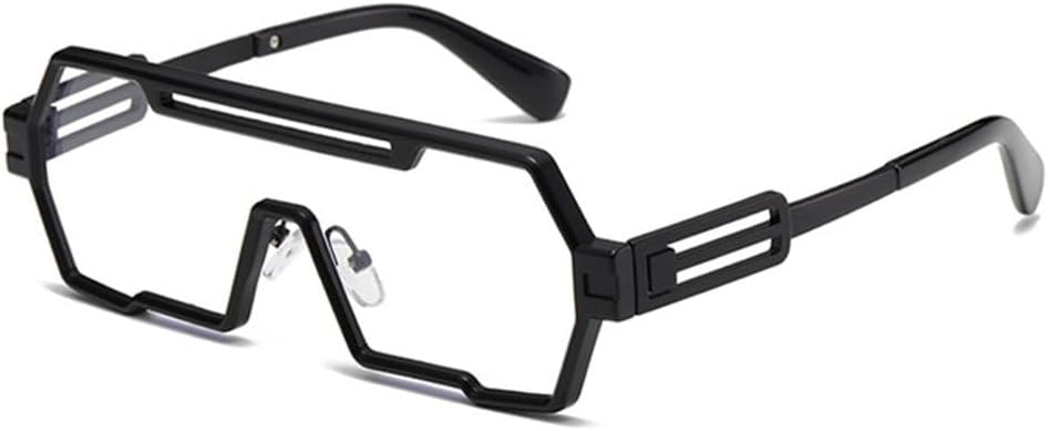 Модные большие цельные солнцезащитные очки для мужчин в винтажном стиле, металлический панк, зеркальные, UV400, для женщин, роскошные солнцезащитные очки LVTFCO, Black Clear
Модные большие цельные солнцезащитные очки для мужчин в винтажном стиле, металлический панк, зеркальные, UV400, для женщин, роскошные солнцезащитные очки LVTFCO, Black Clear