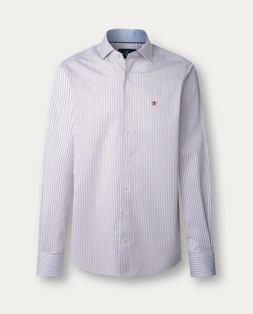 Мужская рубашка из хлопка в двухцветную полоску, классического кроя, больших размеров Hackett
Мужская рубашка из хлопка в двухцветную полоску, классического кроя, больших размеров Hackett