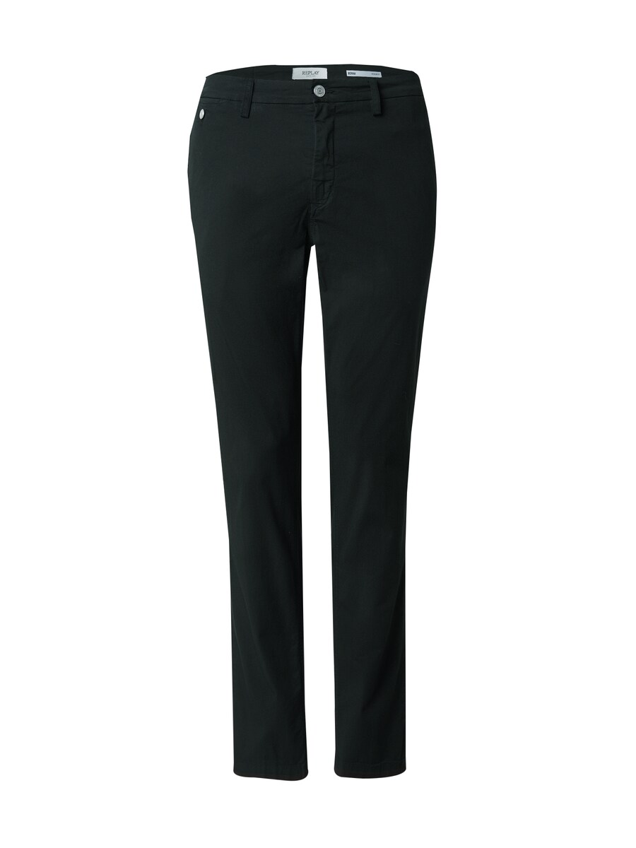 Обычные брюки в складку REPLAY BENNI, черный 
Обычные брюки в складку REPLAY BENNI, черный