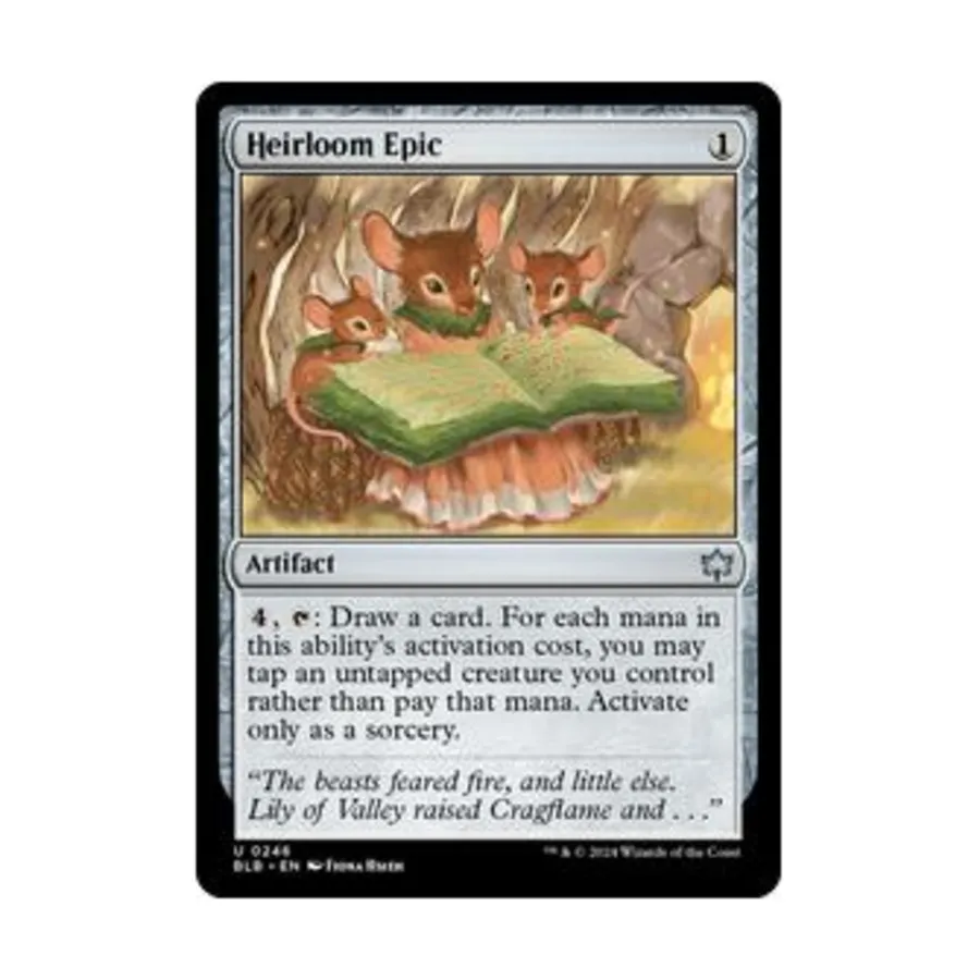 CCG Семейная реликвия Эпическая (U), MTG - Bloomburrow
CCG Семейная реликвия Эпическая (U), MTG - Bloomburrow