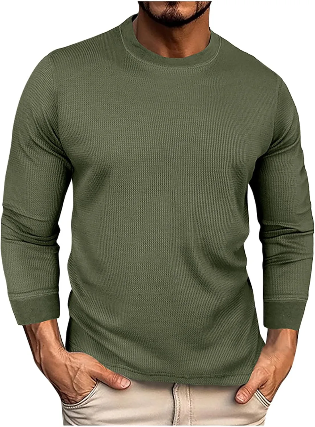 Футболка мужская Hlysgo с длинным рукавом, Crew Neck, Slim Fit, Waffle
Футболка мужская Hlysgo с длинным рукавом, Crew Neck, Slim Fit, Waffle