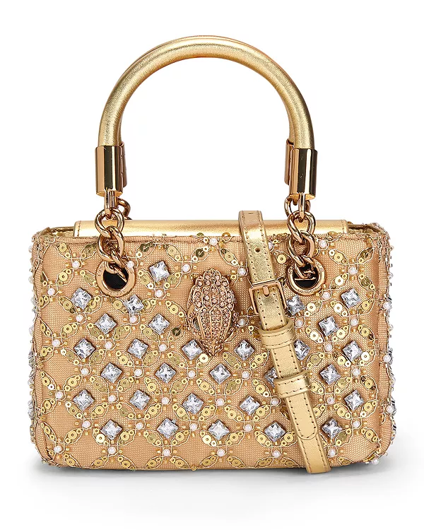 Миниатюрная сумка-тоут Kensington с декоративной отделкой. Kurt Geiger London, золотой
Миниатюрная сумка-тоут Kensington с декоративной отделкой. Kurt Geiger London, золотой