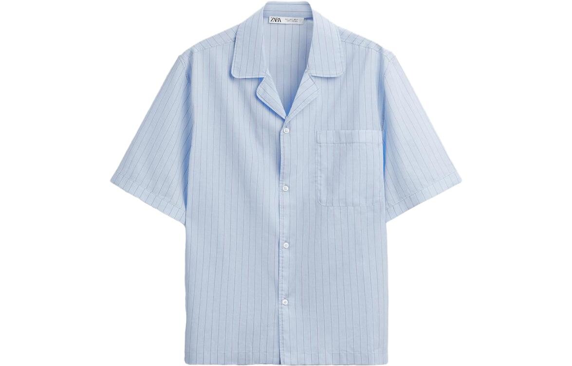 Рубашка мужская небесно-голубая Zara, голубой
Рубашка мужская небесно-голубая Zara, голубой