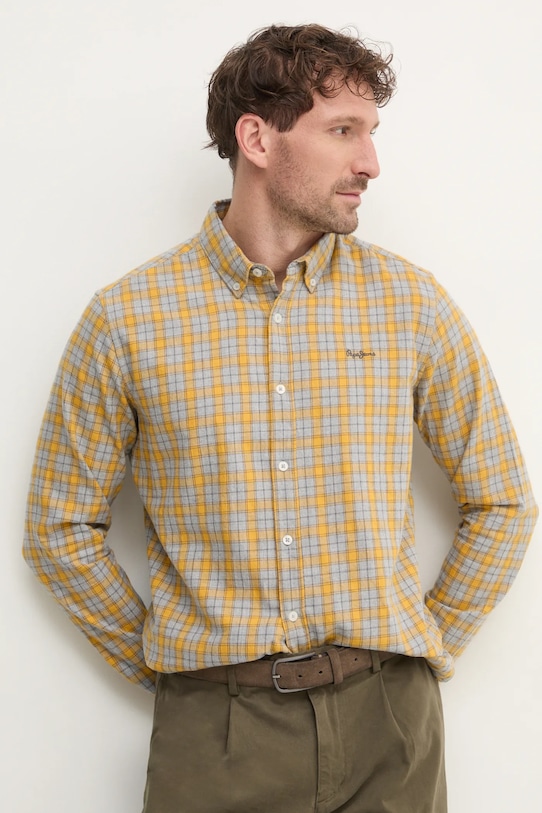 Хлопковая рубашка ARCHIE Pepe Jeans, серый 
Хлопковая рубашка ARCHIE Pepe Jeans, серый