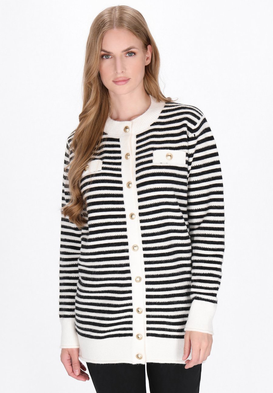 Кардиган DreiMaster Cardigan, Black/Offwhite/Black
Кардиган DreiMaster Cardigan, Black/Offwhite/Black