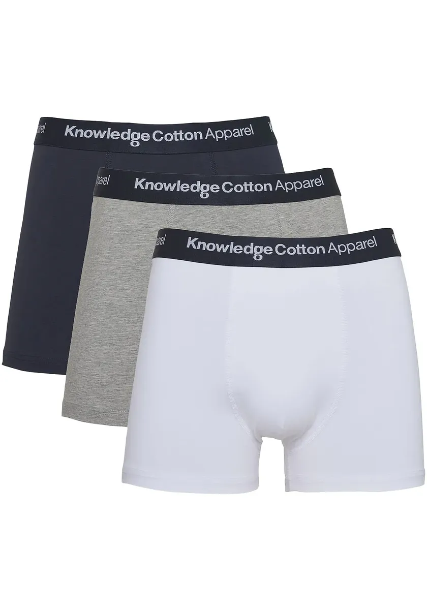 Боксёры KnowledgeCotton Apparel (3 шт), с манжетами с фирменной этикеткой, цвет Grey Melange + Weiß + Marine
Боксёры KnowledgeCotton Apparel (3 шт), с манжетами с фирменной этикеткой, цвет Grey Melange + Weiß + Marine
