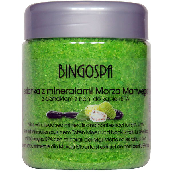 Рассол с минералами Мертвого моря и экстрактом сока нони, 550 г Bingospa 
Рассол с минералами Мертвого моря и экстрактом сока нони, 550 г Bingospa