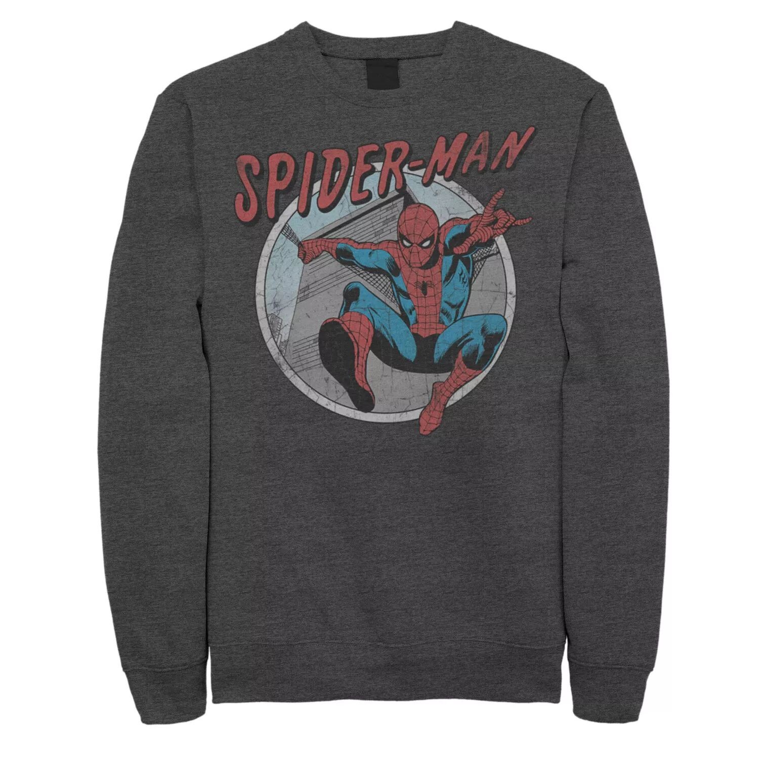 Классический мужской свитшот с изображением комиксов «Человек-паук» Licensed Character 
Классический мужской свитшот с изображением комиксов «Человек-паук» Licensed Character