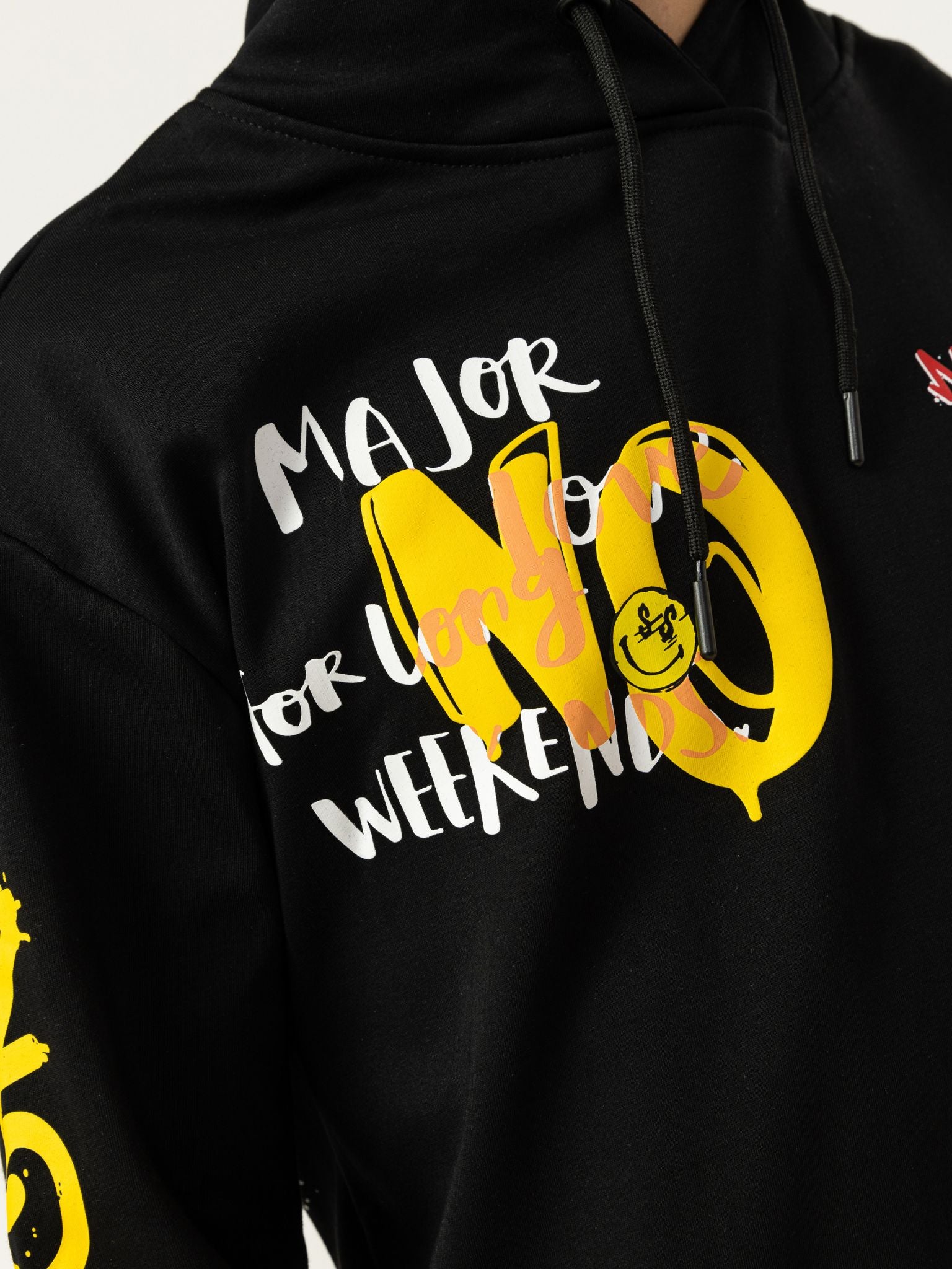 NEW YORK FASHION ТОП-КОФТА С КАПЮШОНОМ Noizz, черный