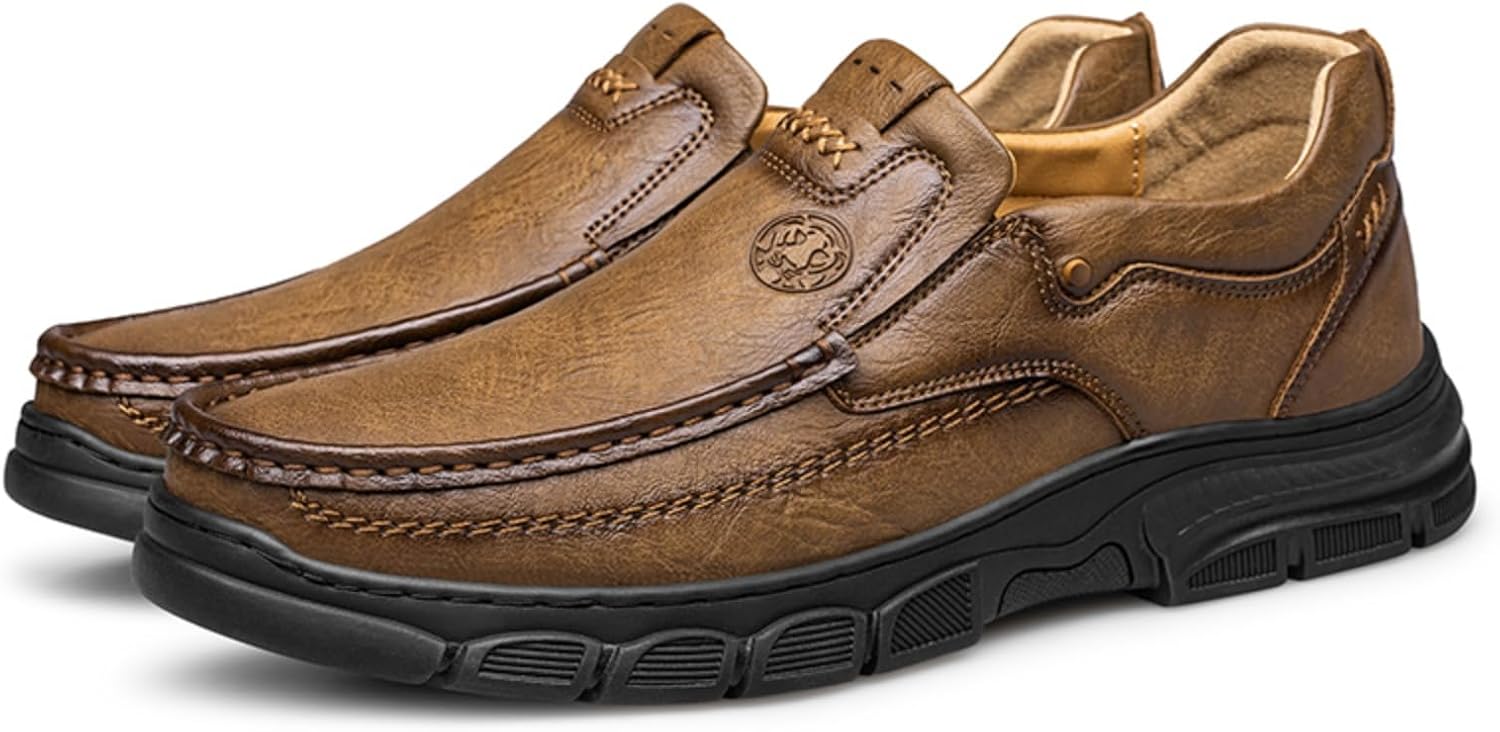 Мужские премиальные кожаные мокасины для вождения - Penny Slip-On, ручная работа, дышащая подкладка, амортизирующая стелька, идеально подходят для улицы, на лодке и для ежедневного ношения Khwfjas, хаки
Мужские премиальные кожаные мокасины для вождения - Penny Slip-On, ручная работа, дышащая подкладка, амортизирующая стелька, идеально подходят для улицы, на лодке и для ежедневного ношения Khwfjas, хаки