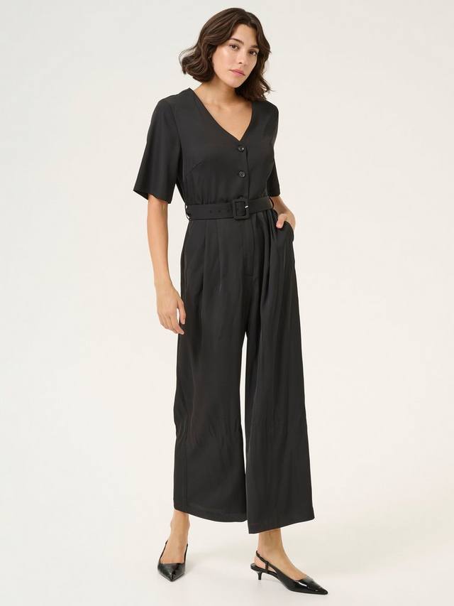 Широкий комбинезон с поясом от джианы KAFFE, глубокий черный
Широкий комбинезон с поясом от джианы KAFFE, глубокий черный