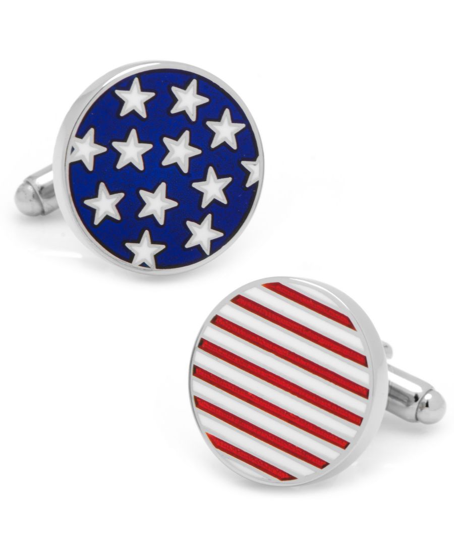 Запонки с изображением американского флага Звезды и полосы Cufflinks Inc, Blue
Запонки с изображением американского флага Звезды и полосы Cufflinks Inc, Blue