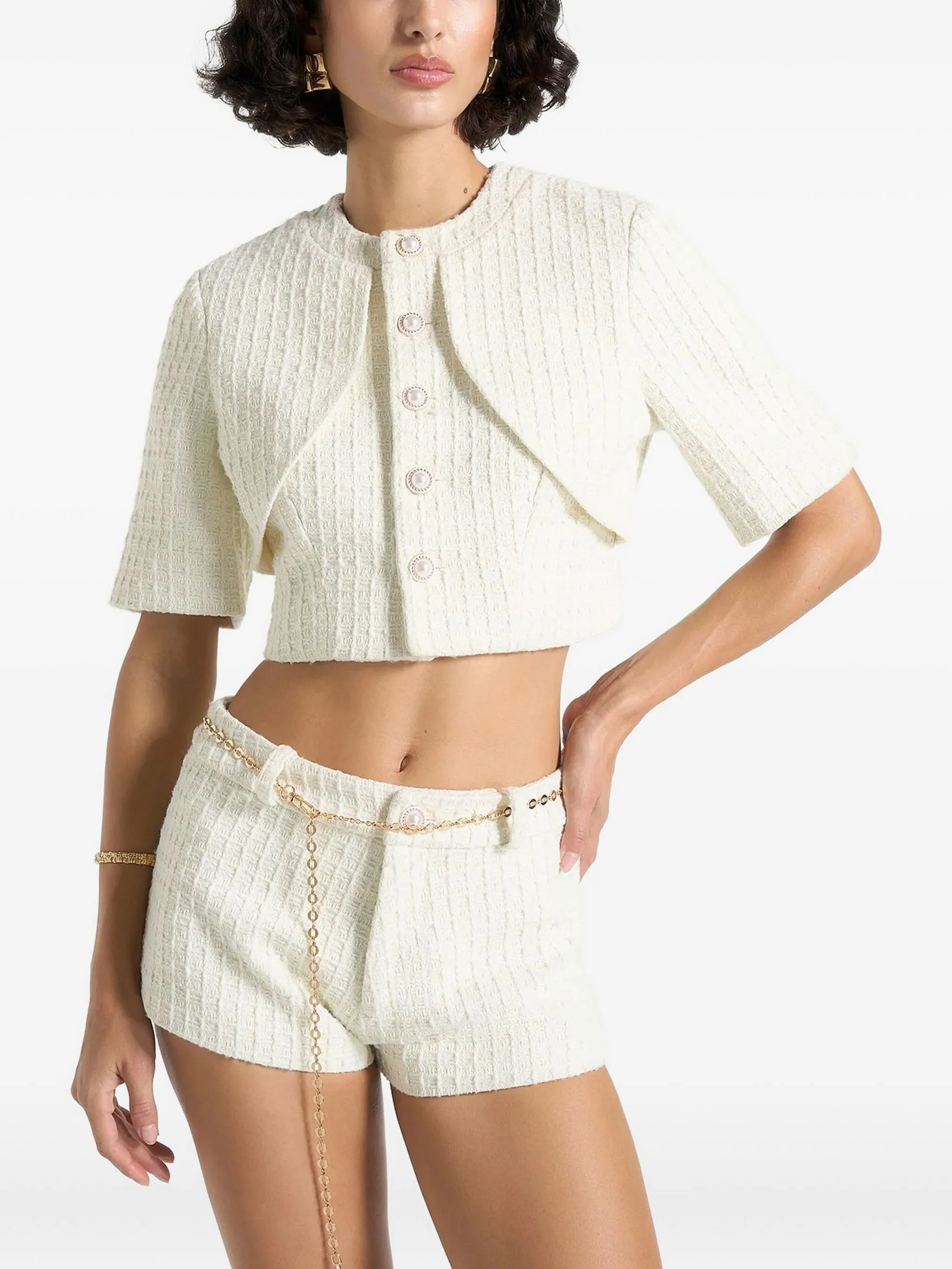 Твидовый топ Alba Manière De Voir, кремовый
Твидовый топ Alba Manière De Voir, кремовый