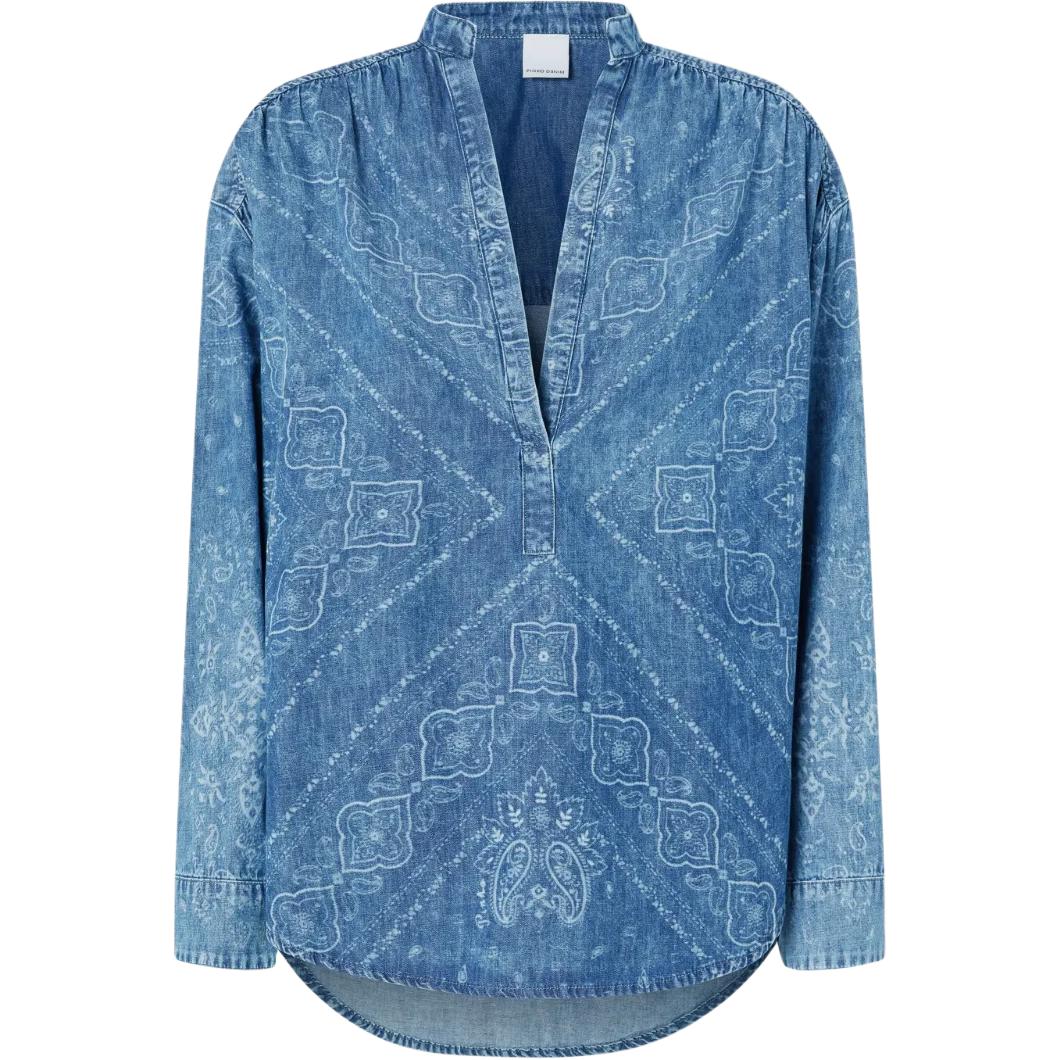 Блуза из денима с принтом бандана PINKO, синий
Блуза из денима с принтом бандана PINKO, синий