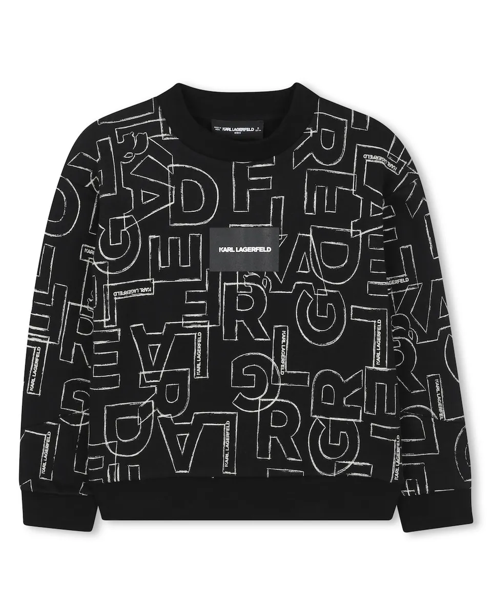 Черный детский свитшот с длинными рукавами Karl Lagerfeld Kids
Черный детский свитшот с длинными рукавами Karl Lagerfeld Kids