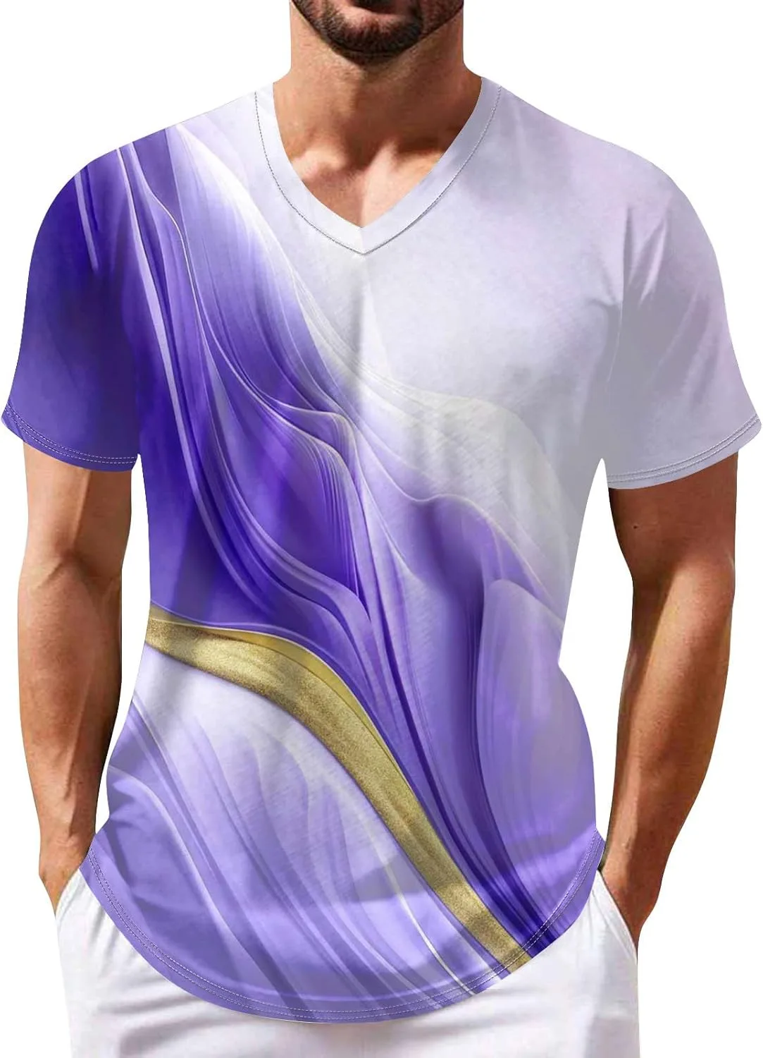 Футболка мужская V-образный вырез с принтом, S-3XL WENKOMG1
Футболка мужская V-образный вырез с принтом, S-3XL WENKOMG1